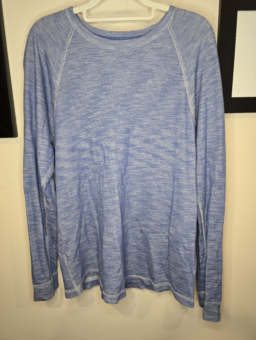Tommy Bahama Blue and White Striped Knit Hat Band